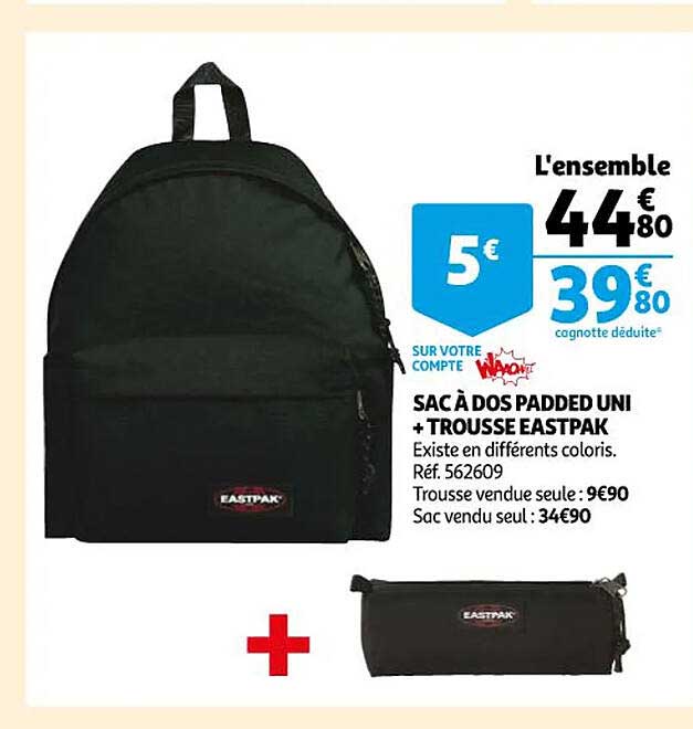 Sac à Dos Padded Uni + Trousse Eastpak