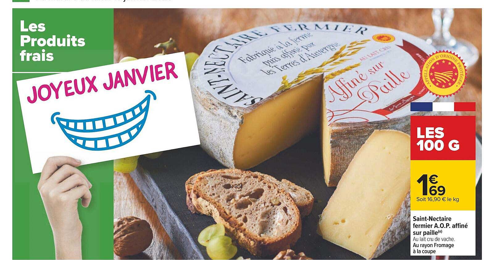 saint-nectaire fermier a.o.p. affiné sur paille