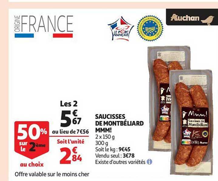 Saucisses De Montbliard Mmm!