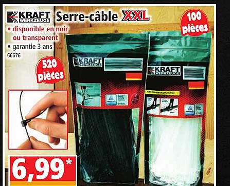serre-câble xxl kraft werkzeuge