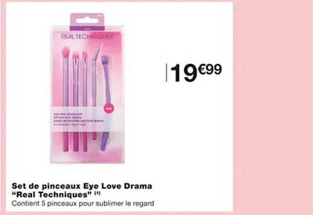 set de pinceaux eye love drama "real techniques"