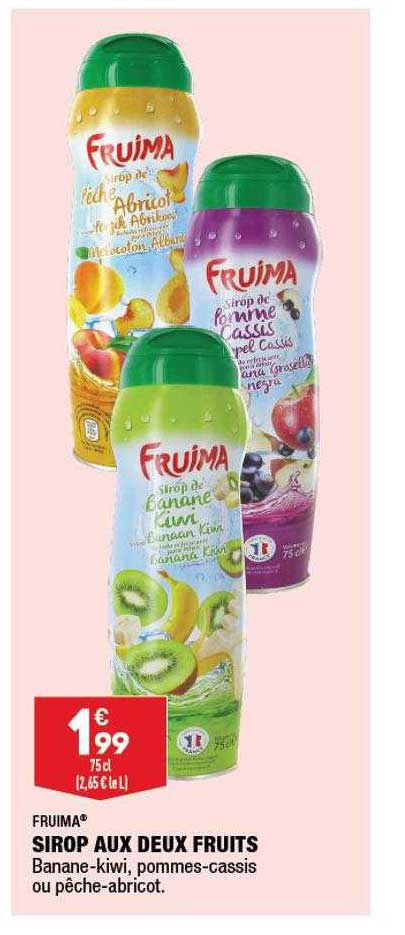 sirop aux deux fruits fruima