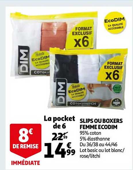 Slips Ou Boxers Femme Ecodim