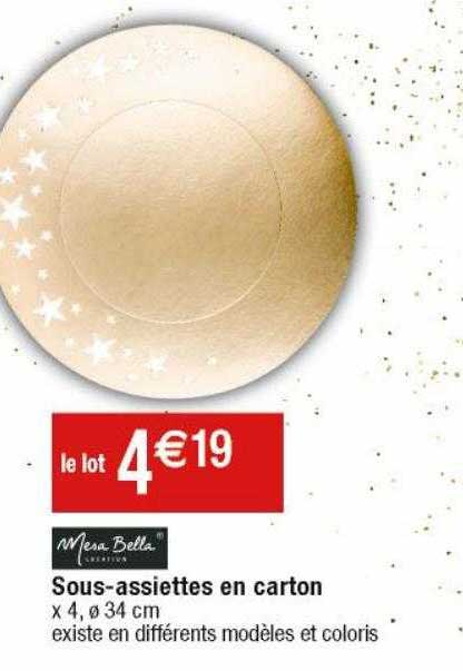 Sous-assiettes En Carton