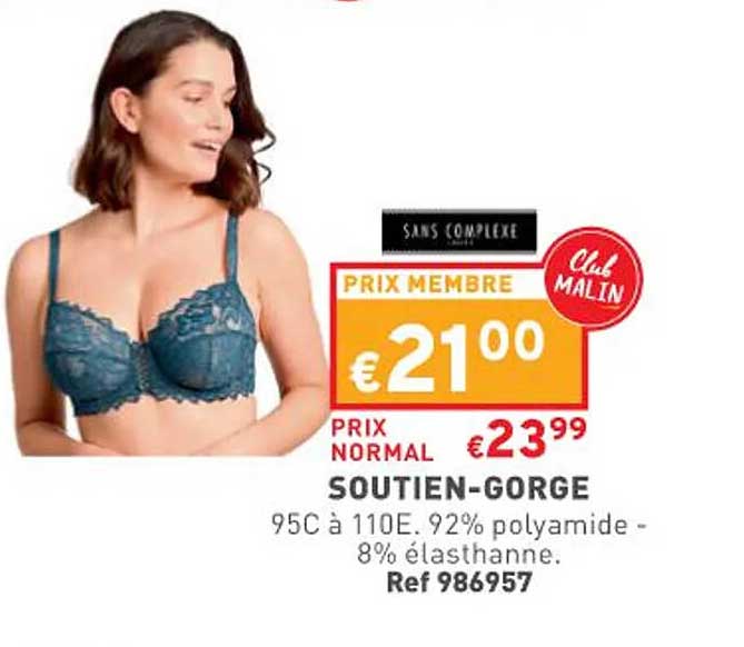 soutien-gorge sans complexe