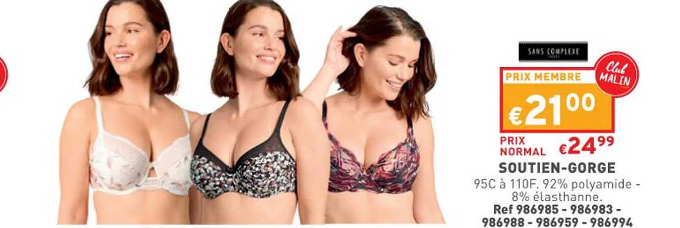 soutien-gorge sans complexe