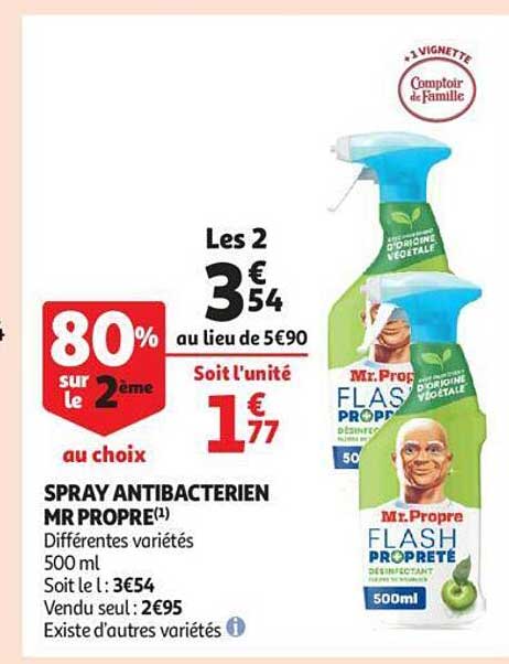 spray antibacterien mr propre