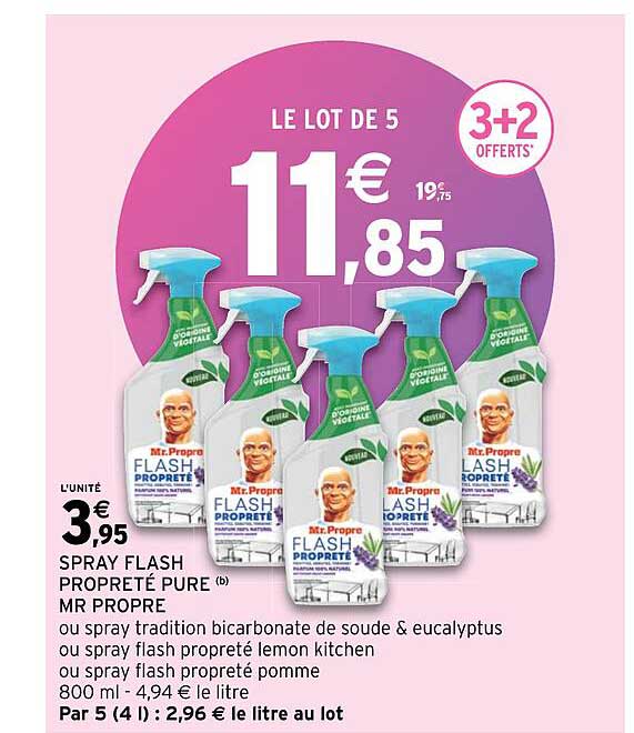 spray flash propreté pure mr propre