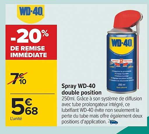 spray wd-40 double position