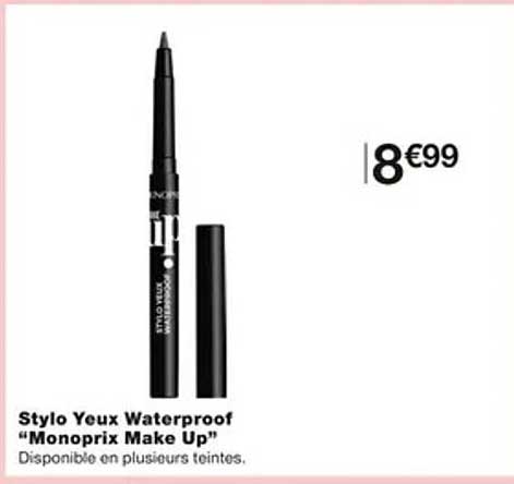 stylo yeux waterproof "monoprix make up"