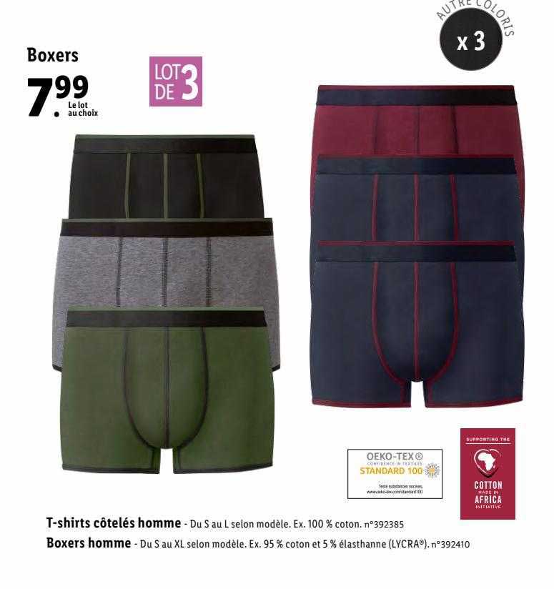 t-shirts côtelés homme, boxers homme