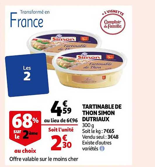 tartinable de thon simon dutriaux