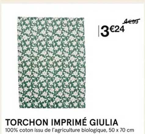 torchon imprimé giulia