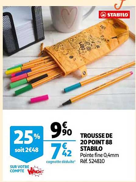 trousse de 20 point 88 stabilo