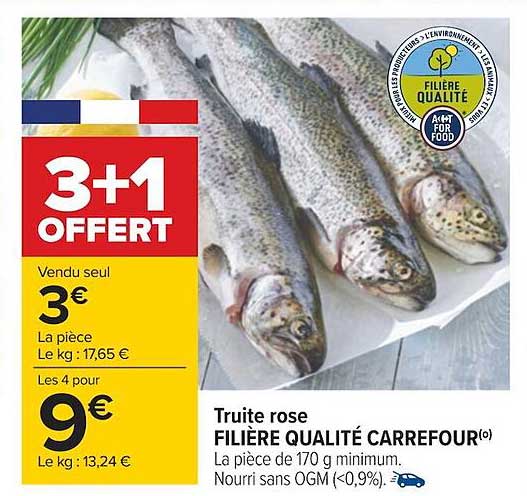 Truite Rose Filière Qualité Carrefour