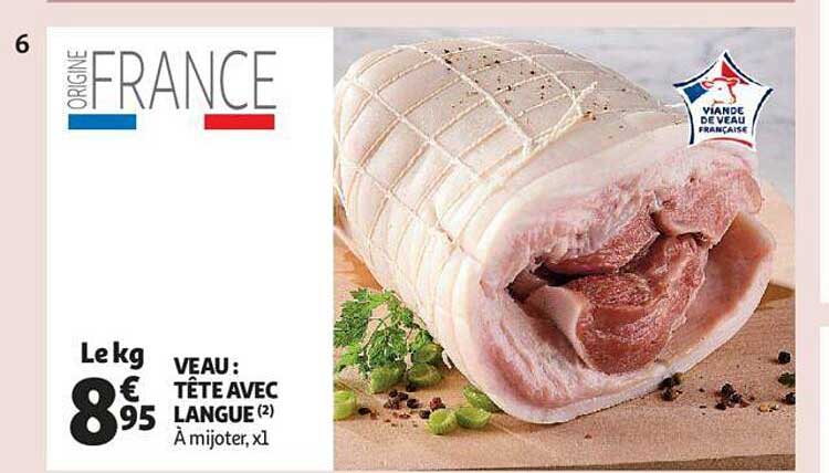 Veau : Tête Avec Langue