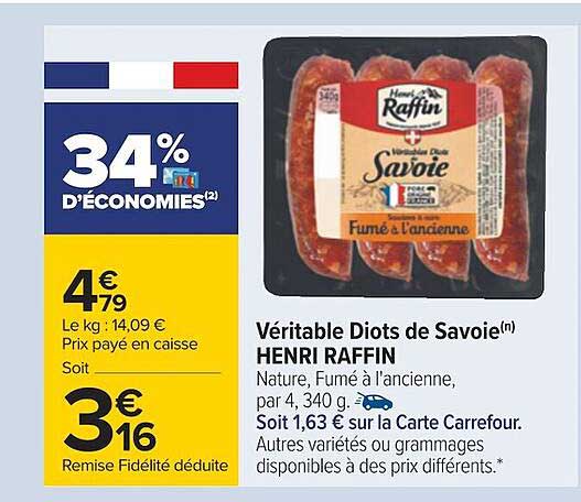 véritable diots de savoie henri raffin