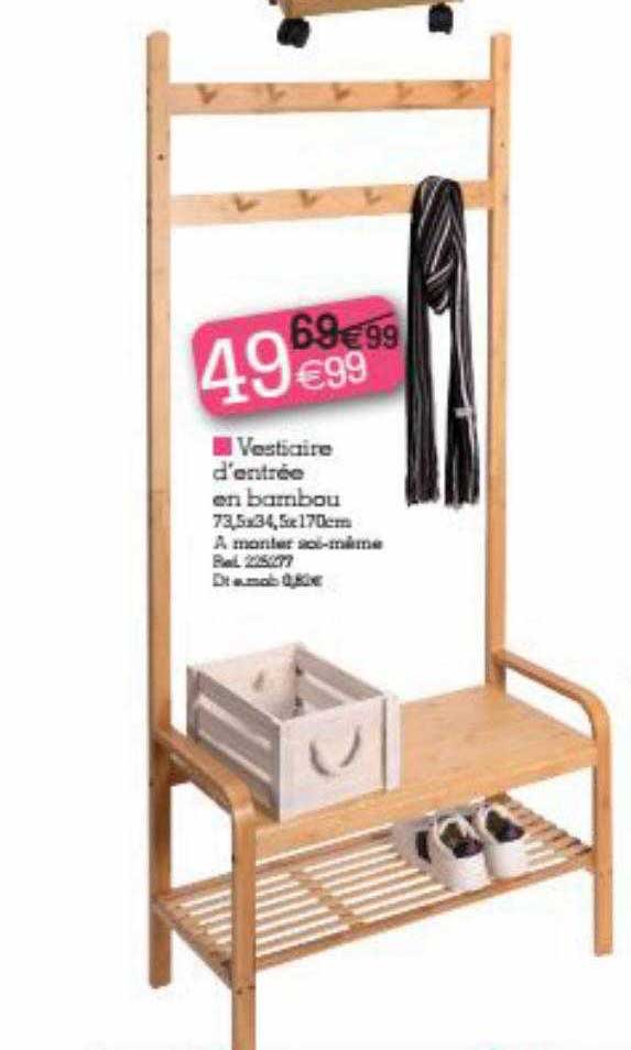 Vestiaire D'entrée En Bambou