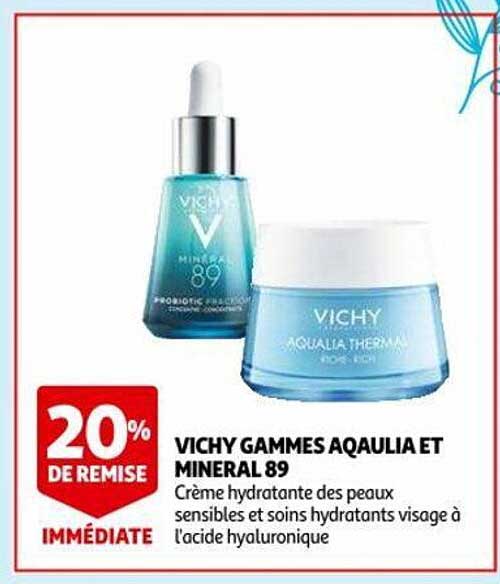 vichy gammes aqualia et minéral 89