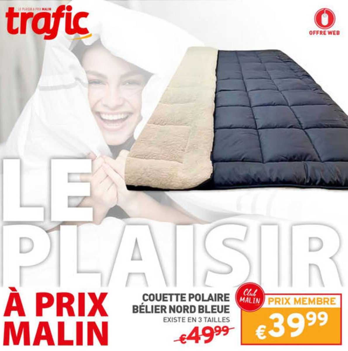 couette polaire bélier nord bleue