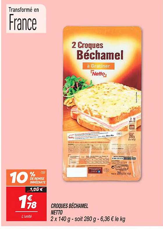 croques béchamel netto