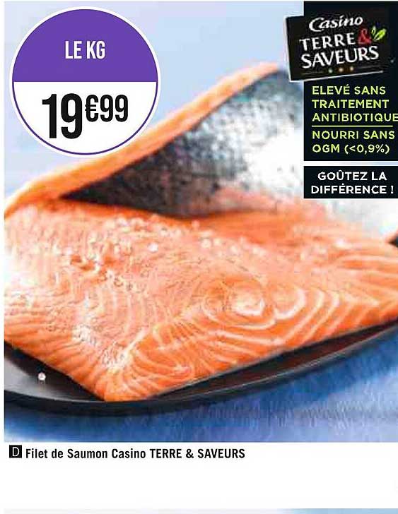Filet De Saumon Casino Terre & Saveurs