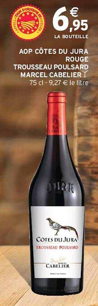 aop côtes du jura rouge trousseau poulsard marcel cabelier