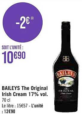 baileys the original irish cream 17% vol.