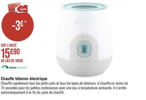 bebeconfort chauffe biberon électrique