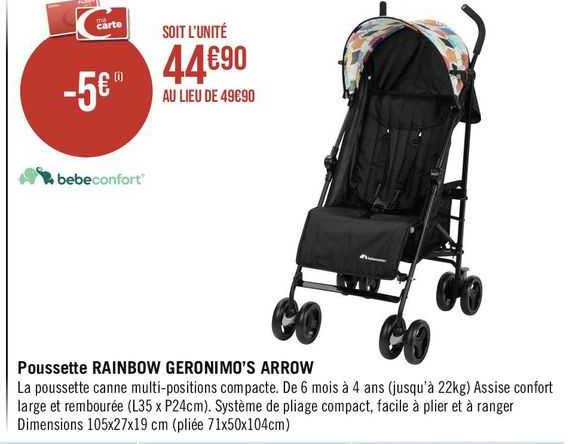 bebeconfort poussette rainbow geronimo's arrow