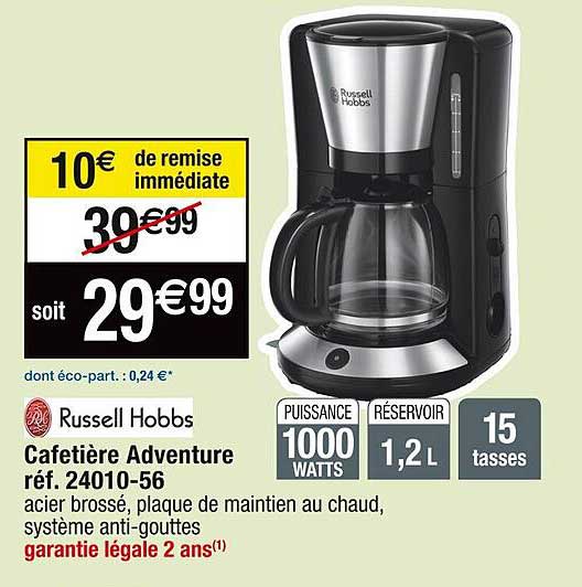 cafetière adventure russell hobbs