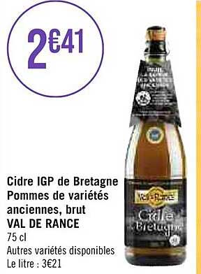 cidre igp de bretagne pommes de variétés ancienne brut val de rance