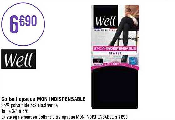 collant opaque mon indispensable well