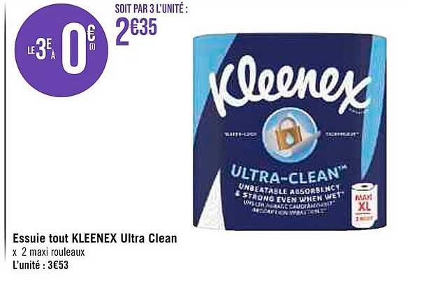 essuie tout kleenex ultra clean