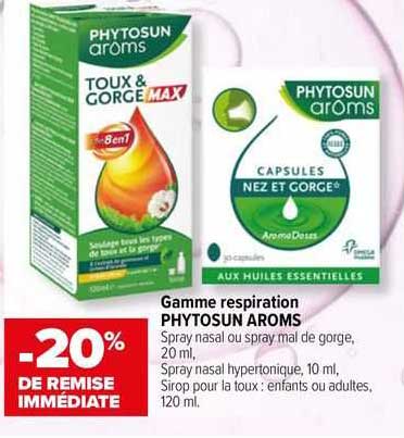 gamme respiration phytosun aroms