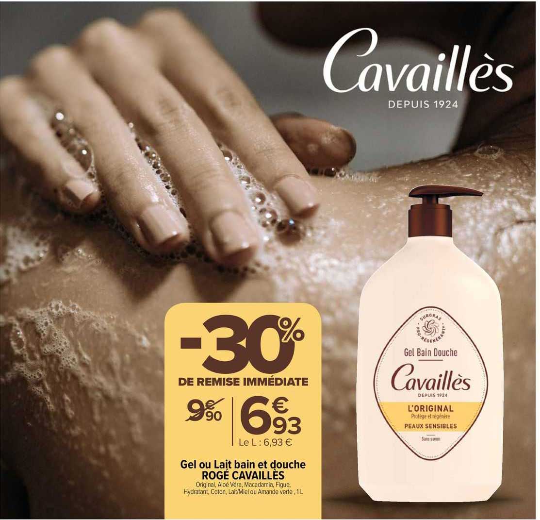 gel ou lait bain et douche rogé cavaillès