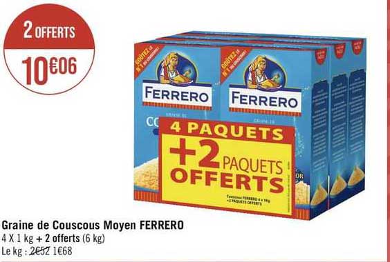 graine de couscous moyen ferrero