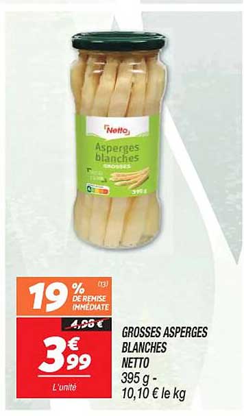 grosses asperges blanches netto