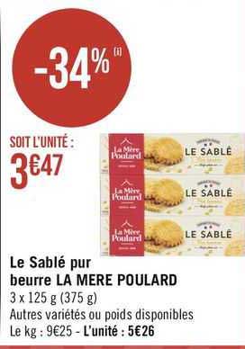 le sablé pur beurre la mère poulard