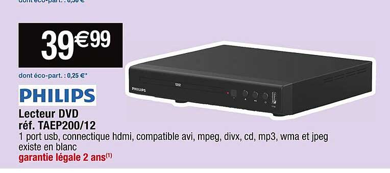 lecteur dvd philips