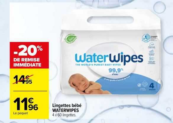 Lingettes Bébé Waterwipes
