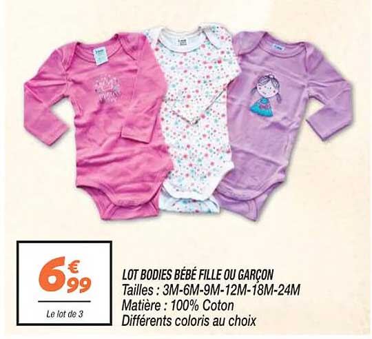Lot Bodies Bébé Fille Ou Garçon