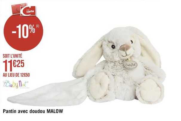 pantin avec doudou malow