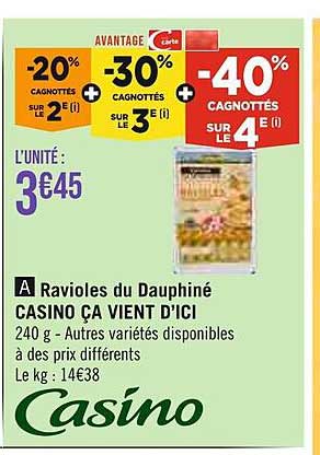 ravioles du dauphiné casino ça vient d'ici