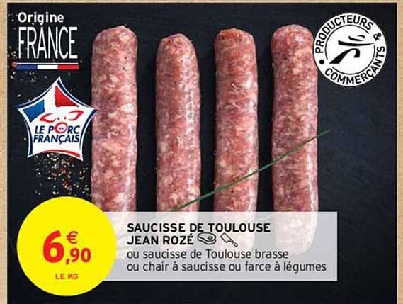 saucisse de toulouse jean rozé