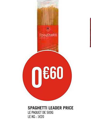 spaghetti leader price