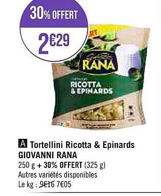 tortellini ricotta & epinards giovanni rana
