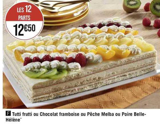 tutti frutti ou chocolat framboise ou pêche melba ou poire belle-hélène