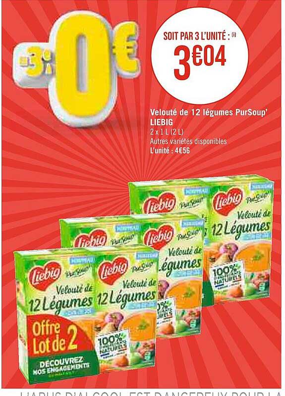 velouté de 12 légumes pur soup' liebig