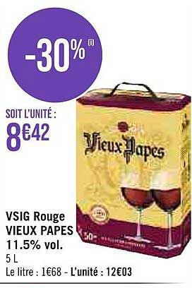 vsig rouge vieux papes 11.5% vol.